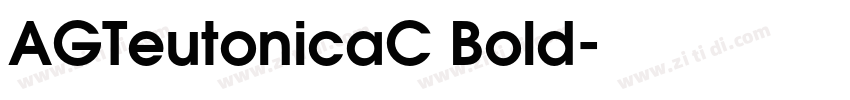 AGTeutonicaC Bold字体转换